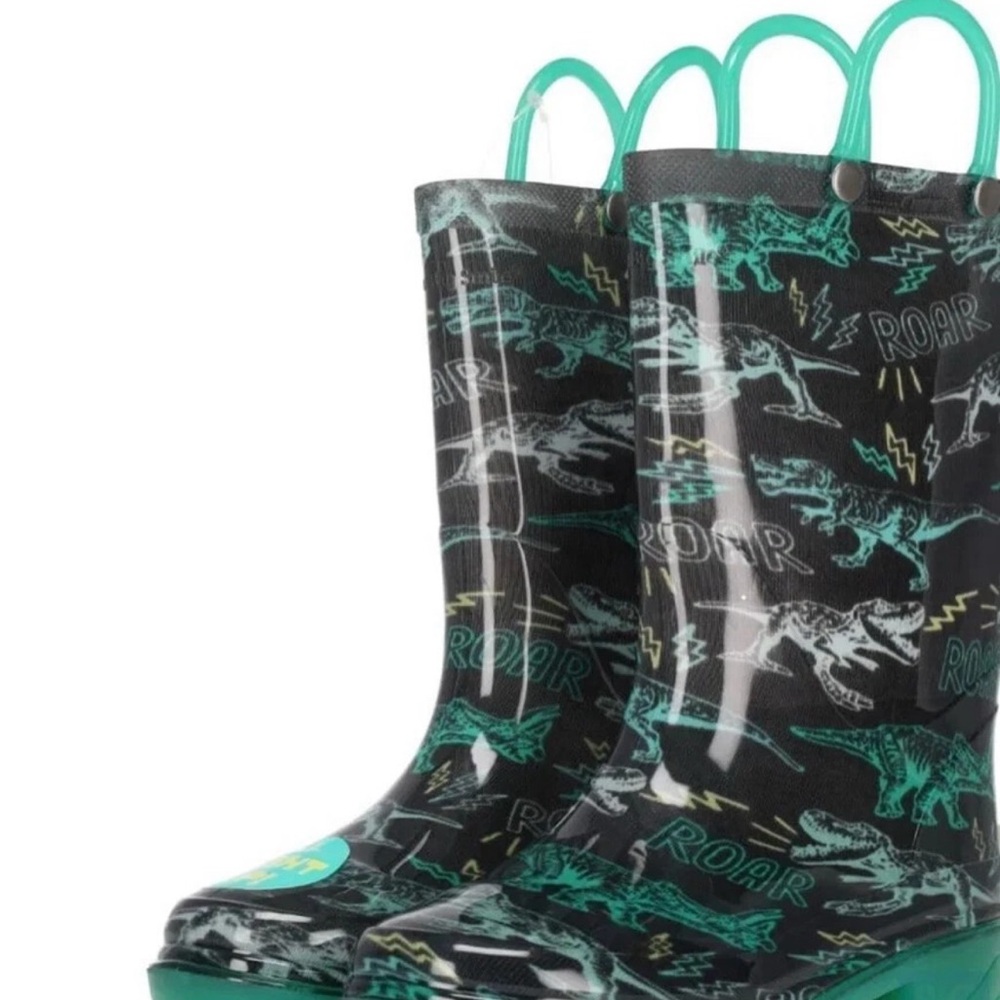 Western Chief Charcoal T-Rex Lighted Boots